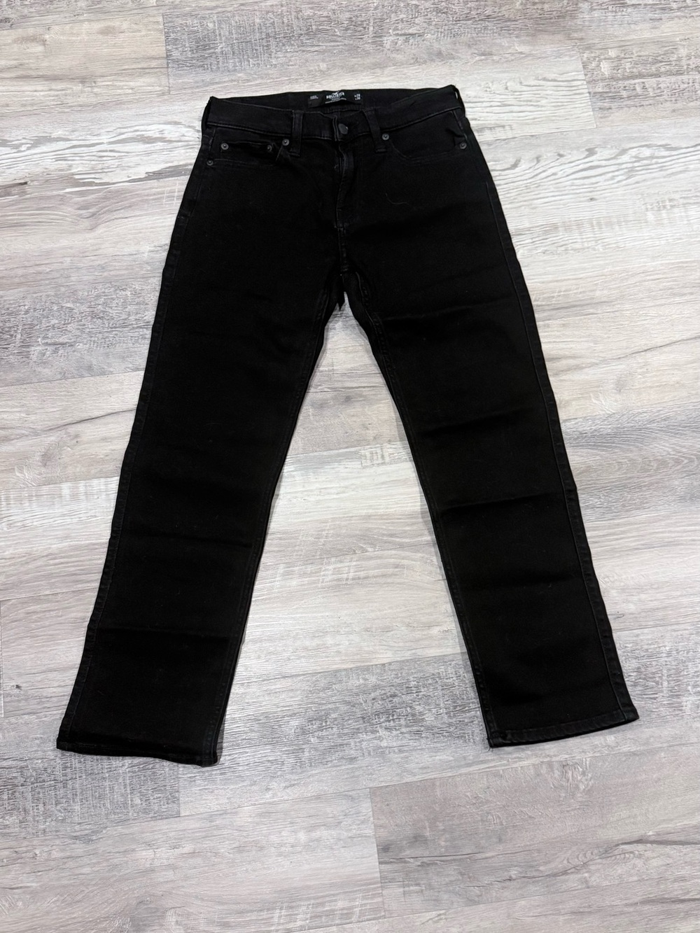 Hollister Men's Black Straight Jeans